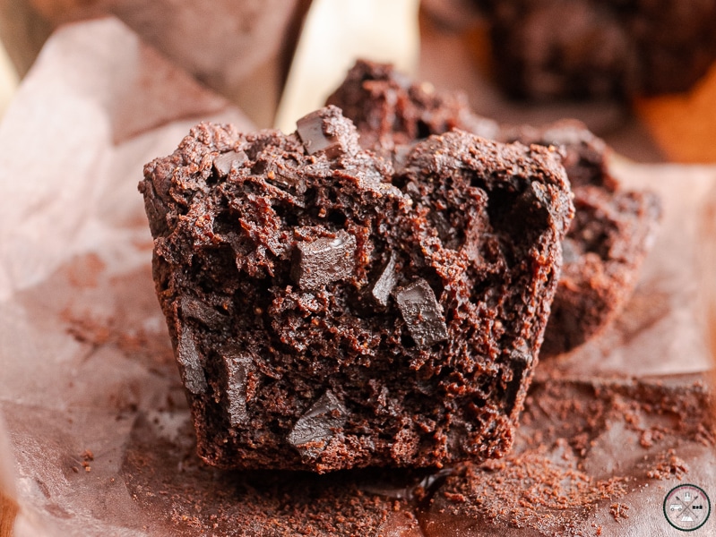 muffins au chocolat sans gluten intérieur